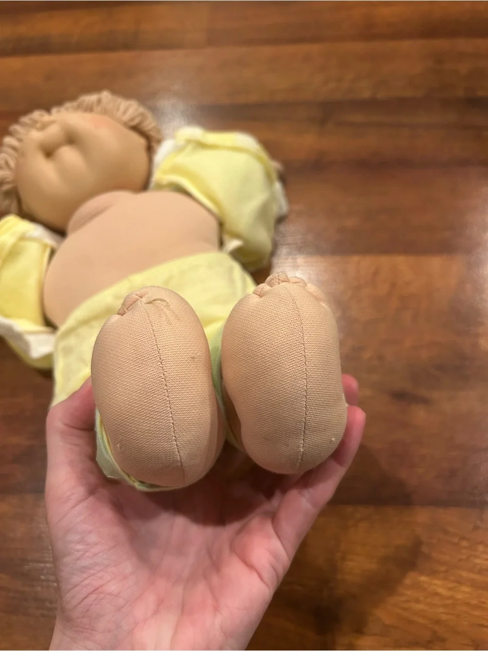 Vintage 1982 Cabbage Patch Kids Boy Doll with Yellow Outfit